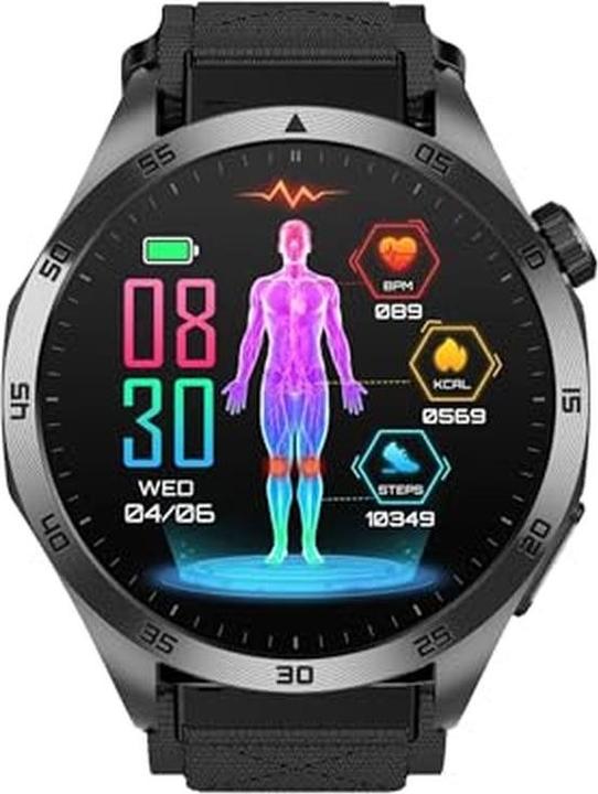 Produktbild Knauermann Gesundheitssmartwatch mit Telefonfunktion, EKG, Herzgesundheitsanalyse und Notruf