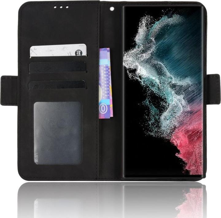 Image du produit Cover-Discount Galaxy S22 Ultra - Etui avec de nombreux rangements pour cartes noir (Samsung Galaxy S22 Ultra)