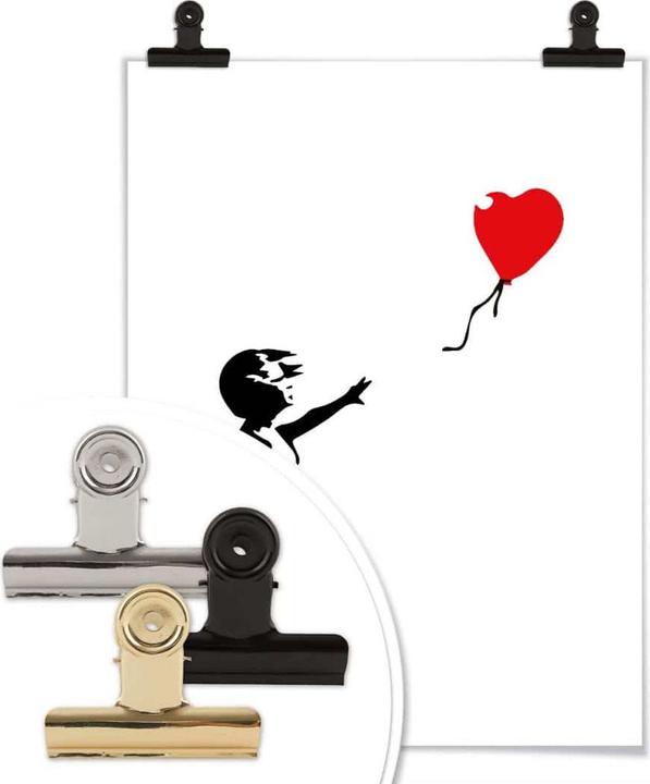 Image du produit Trenddeko Girl with the red balloon (30 x 40 cm)