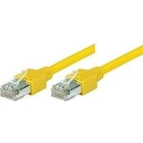 Tecline Dätwyler Patchkabel S/UTP, Cat 5e, gelb, 2,0 m hochflexibel, mit Hirosesteckern TM11 (S/UTP, CAT5e, 2 m), Netzwe...