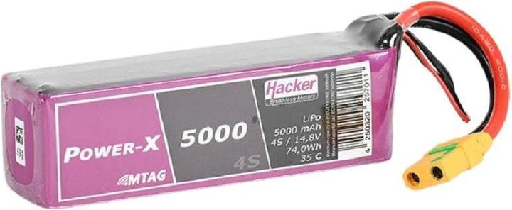 Actual product image Hacker LiPo Pack TF Power-X 4S MTAG (14.80 V, 5000 mAh)