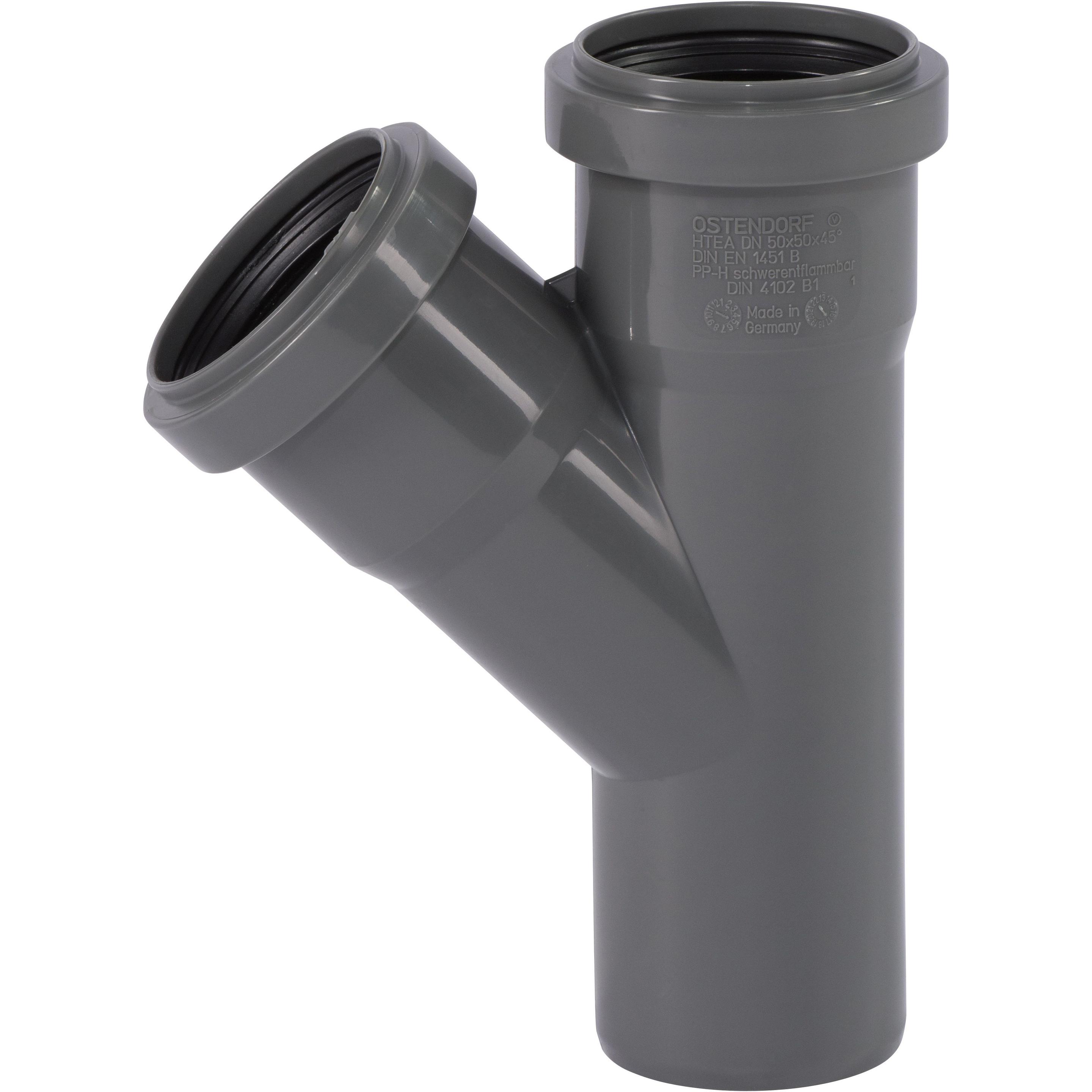 Csdk SL, Zubehör Sanitärinstallation, HT Safe grenrør 50/50mm 45grHurtigere og nemmere montering med de nye patenterede ...