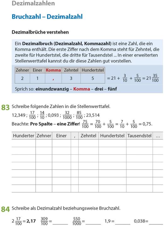 Produktbild Bruchrechnen ab 6. Klasse (Deutsch, Adolf Hauschka, Linda Bayerl, Martina Knapp, Rainer Thiele, Sabine Dengl, 2022)