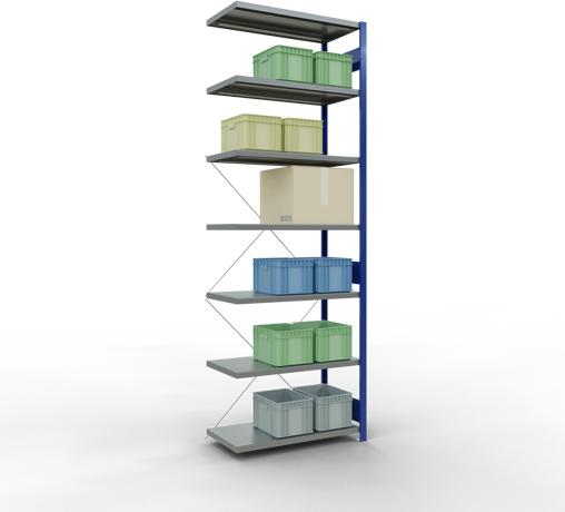 Actual product image Schulte Lagertechnik MULTIplus330 boltless bay system with cross brace