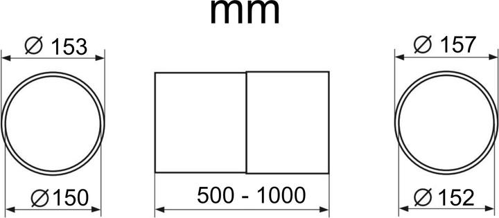 Image du produit Vents 150 Plastivent 50-100