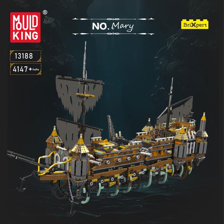 Actual product image Mould King Silent Mary pirate ship