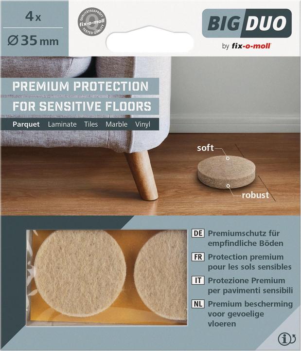 Immagine prodotto Fix-o-moll Scivoli per parquet (Parquet parapendio, 4 Pezzo/i)