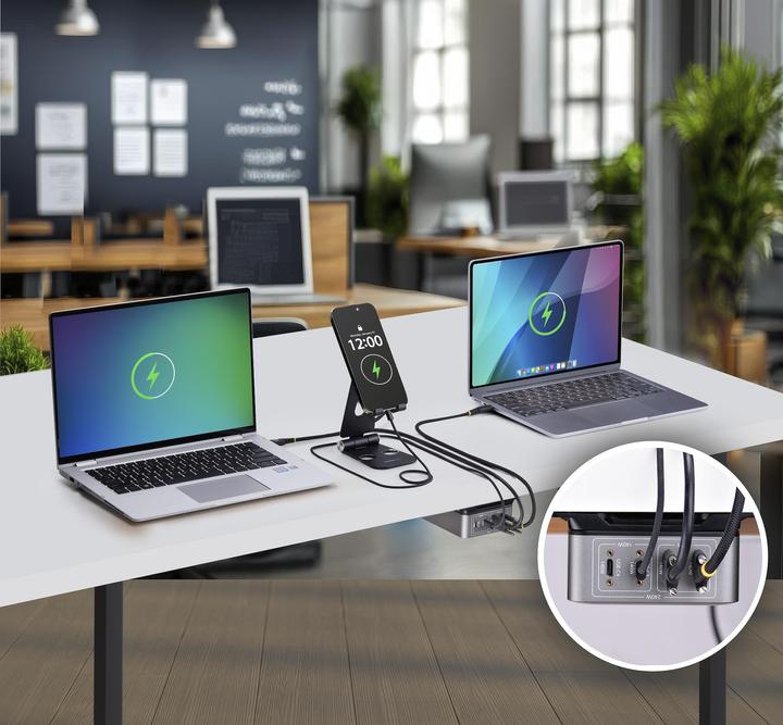 Produktbild StarTech .com 424DEU-USB-C-CHARGER, Drinnen, AC, 28 V, 1,8 m, Grau (240 W)
