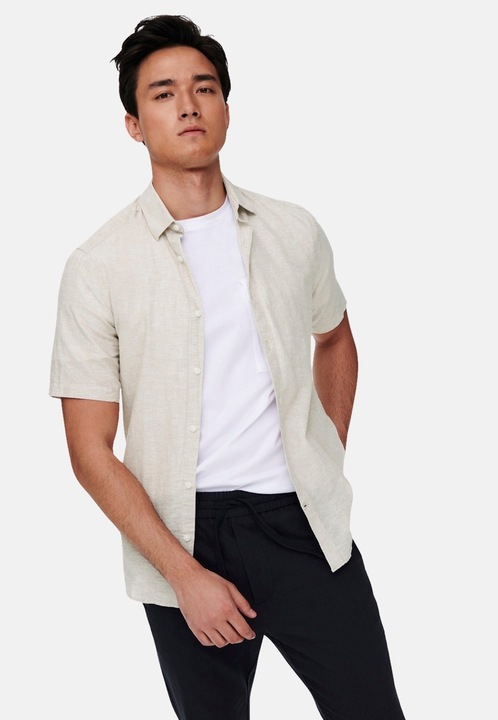 Immagine prodotto Only & Sons Camicia a maniche corte in lino (XS)