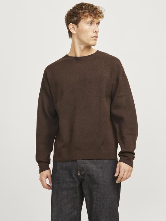 Actual product image Jack & Jones Plain knitted jumper with round neck Knitted jumper with round neck (S)