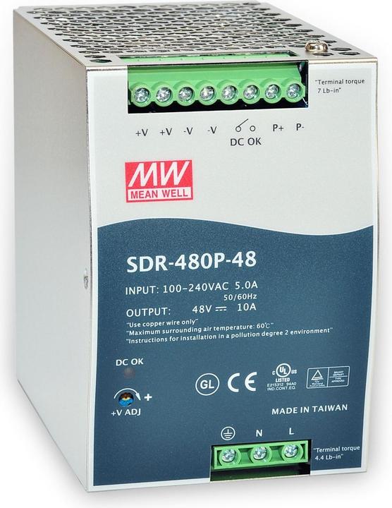 Actual product image MeanWell DIN rail power supply (DINRail)