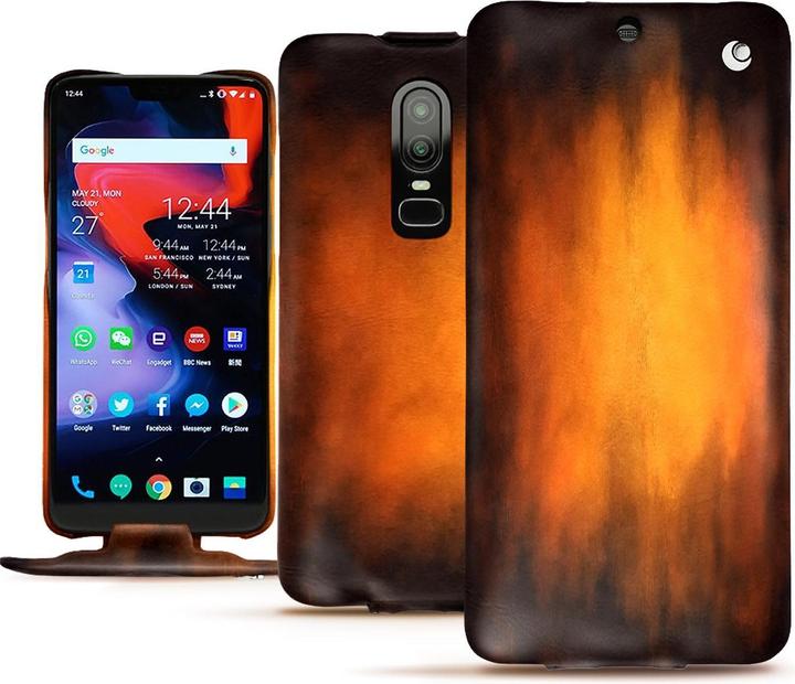 Produktbild Noreve Lederschutzhülle vertikal (OnePlus 6)