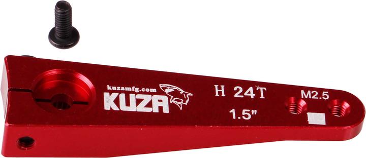 Immagine prodotto Kuza leva del servo a 1 braccio hitec 24t 38/32mm 1,5" m2,5 alluminio heavy duty v2