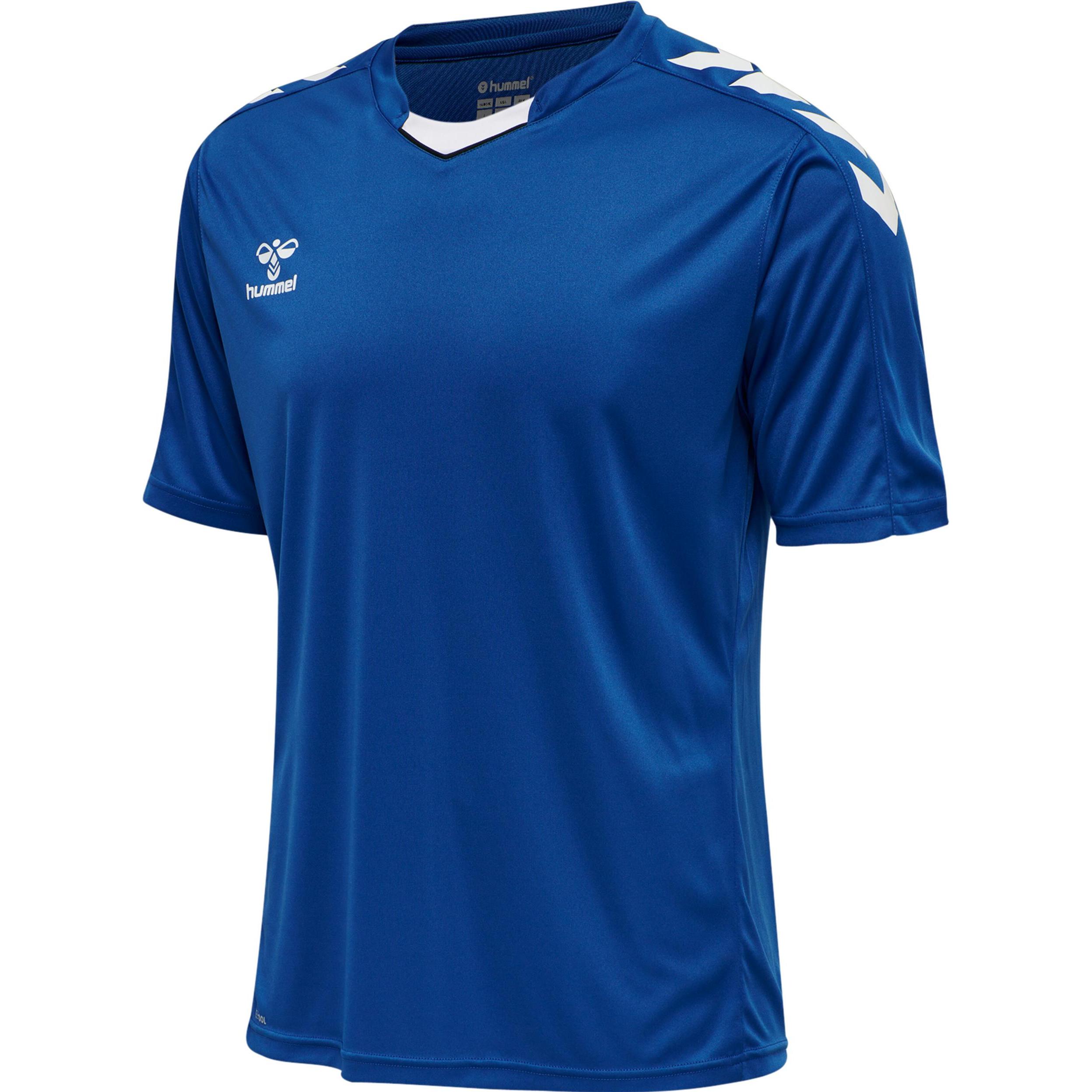 hummel, Herren, Sportshirt, Core Xk Poly Jersey S/S (XL), Blau, XL