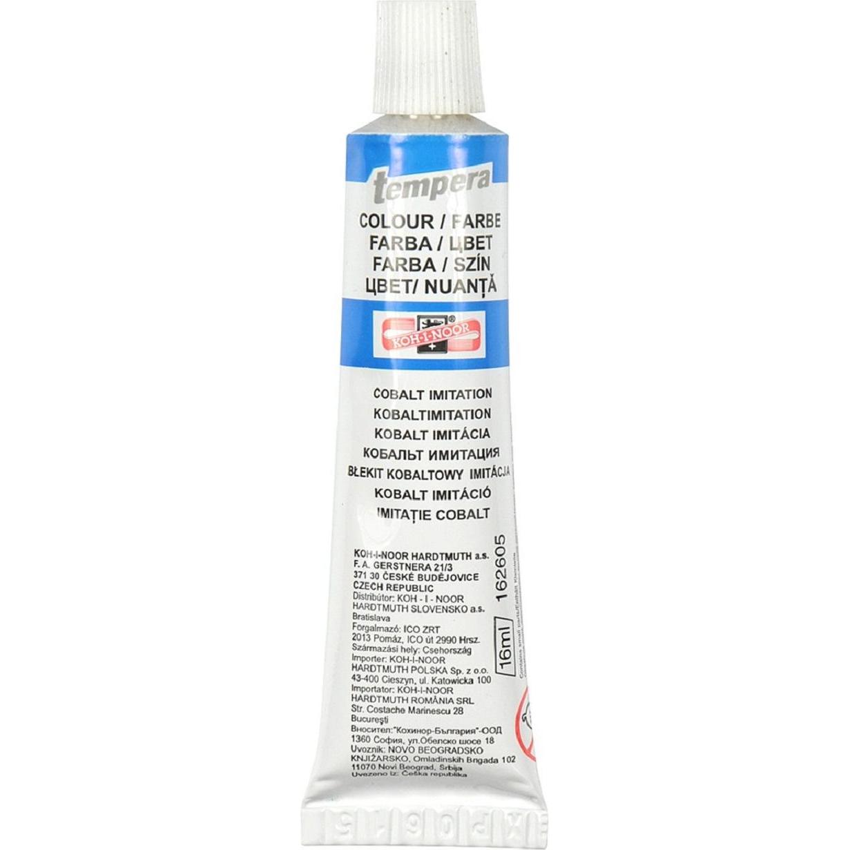Koh-i-Noor, Colore + Vernice per fai da te, Temperafarbe 16 ml / Tube - Cobalt Imitation (16 ml)