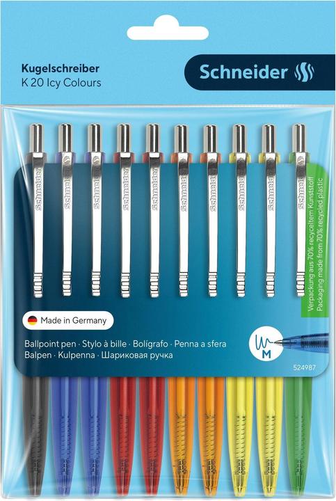 Image du produit Schneider Stylo à bille K20 Icy (Multicolore, 10 x)
