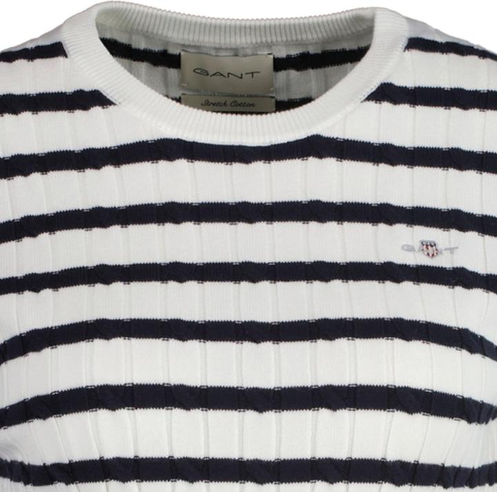 Produktbild GANT Stretch Cotton Cable Stripe C-Neck (XXL)