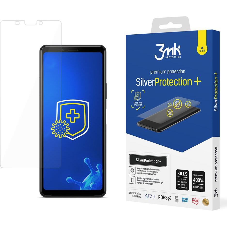 3MK Sony Xperia 10 II - Protezione+ Argento (1 pz., Sony Xperia 10 II), Pellicola protettiva smartphone, Argento
