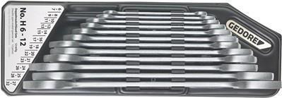 Actual product image Gedore 6-10 Double open-end spanner set 10 pieces 6-27 mm (10 mm, 11 mm, 12 mm, 13 mm, 14 mm, 15 mm, 16 mm, 17 mm, 18 mm, 19 mm, 20 mm, 21 mm, 22 mm, 23 mm, 24 mm, 25 mm, 26 mm, 27 mm, 6 mm, 7 mm, 8 mm, 9 mm)