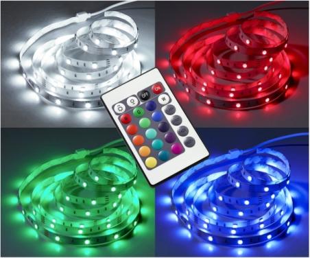 Produktbild Nielsen Light LED Strip 2,0 Meter 30 Led/Meter RGB Med Fjernbetjening (200 cm)