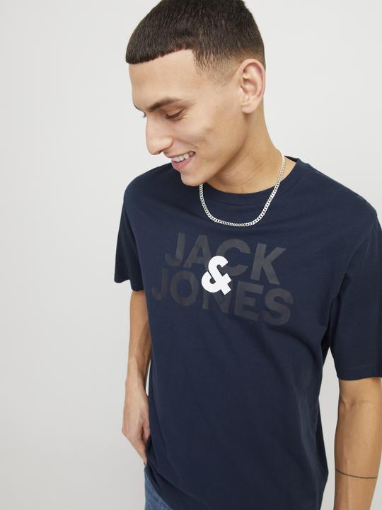 Actual product image Jack & Jones Logo round neck T-shirt T-shirt (L)