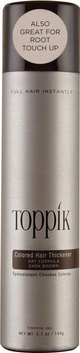 Immagine prodotto Toppik Addensante per capelli colorati - Castano Scuro 144 gr (51 ml)
