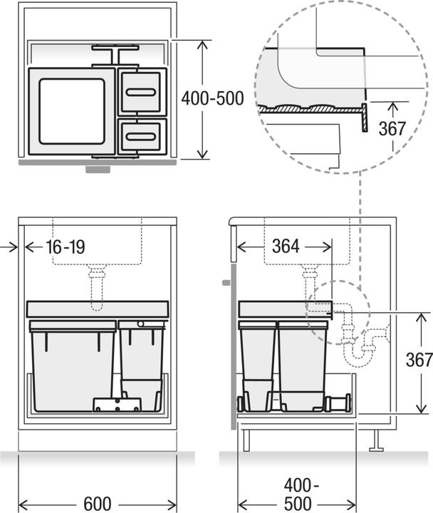 Actual product image Müllex Kehrichtsystem X60 Premium (35 l)