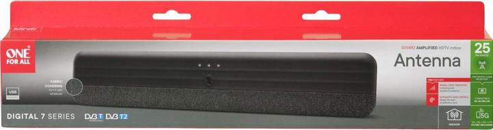 Produktbild One for All DVB-T2 Gewebe 5G BAR-Antenne mit USB (Flachantenne, DVB-T / -T2)