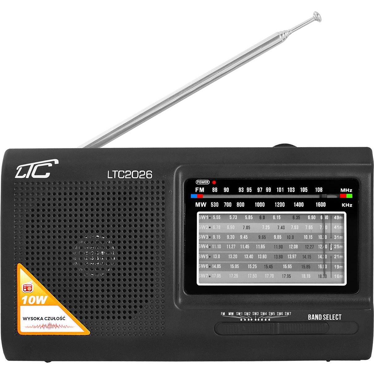 LTC 2026 Wilga-Radio (FM, MW, KW), Radio, Schwarz