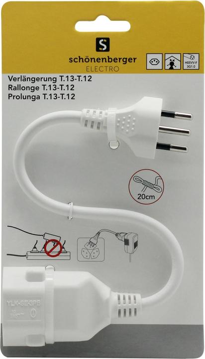 Immagine prodotto Schönenberger Cavo di prolunga 0,20 m T13-T12 (0.20 m, Tipo 13)