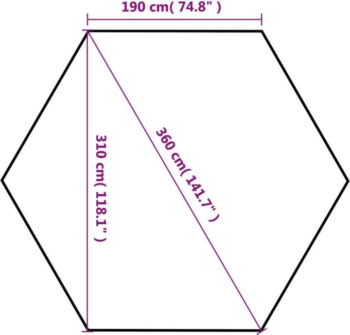 Produktbild vidaXL Partyzelt (360 cm, 310 cm)
