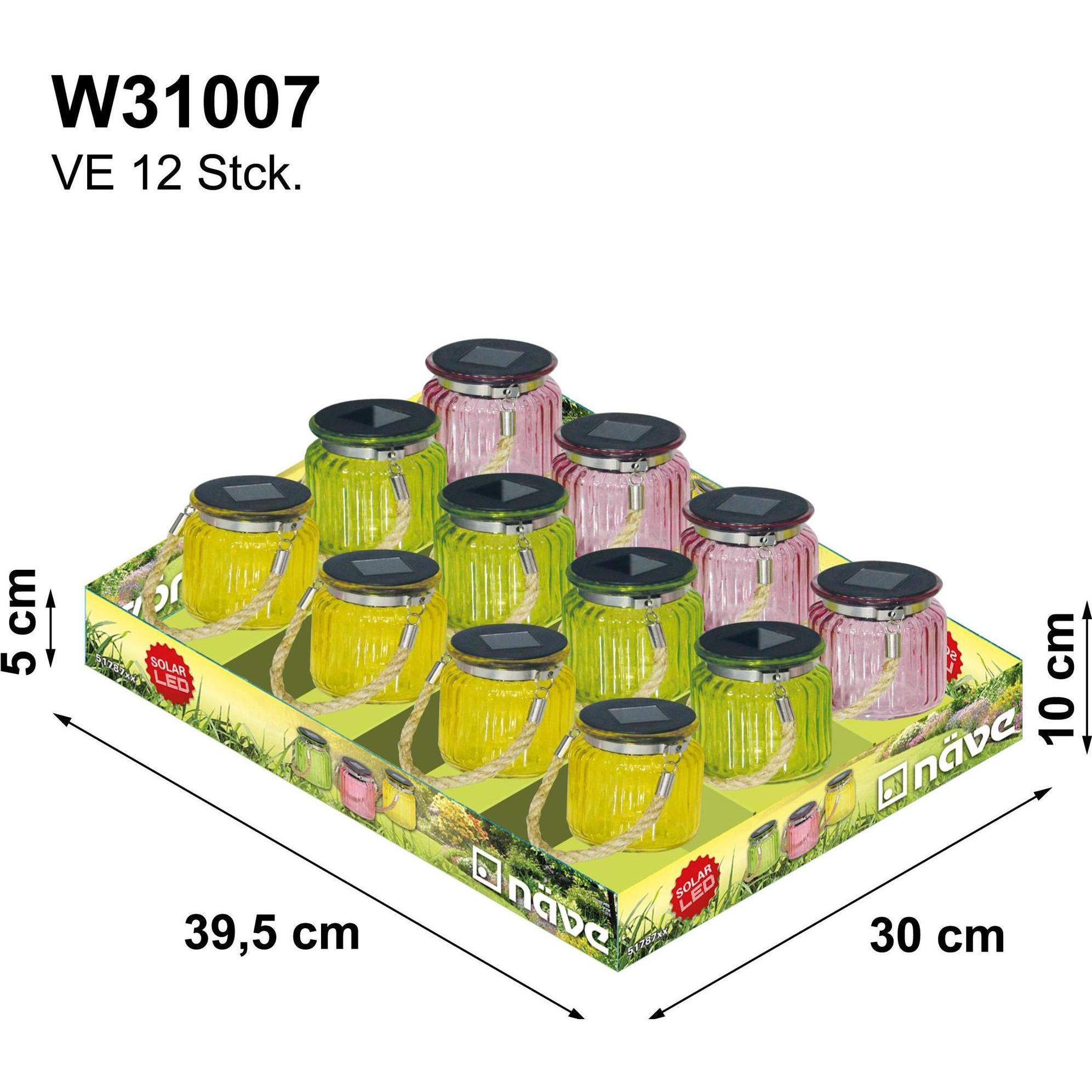 Näve, Gartenbeleuchtung, Display Deko Solar-Leuchte (IP44)