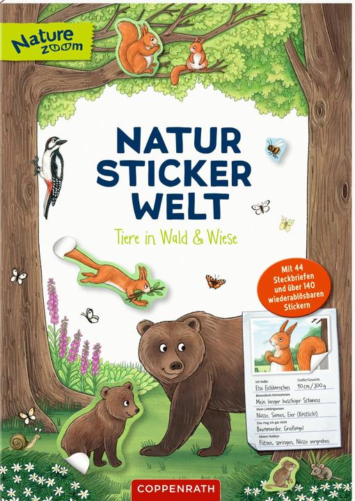 Immagine prodotto Natur-Stickerwelt: Tiere in Wald und Wiese (5er-VE)