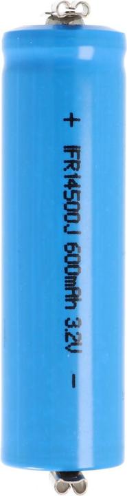 Image du produit AccuCell Batterie solaire IFR 14500 AA avec prises 2,8mm Flat Top non protégée (1 pcs, 600 mAh, Batterie)