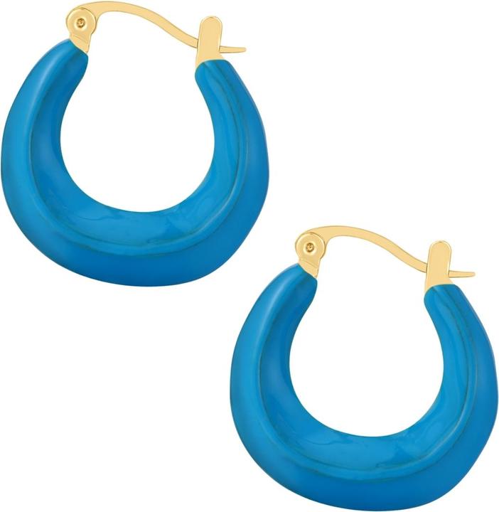 Actual product image Yokoamii Ladies hoop earrings - 35990 (Brass 100%)