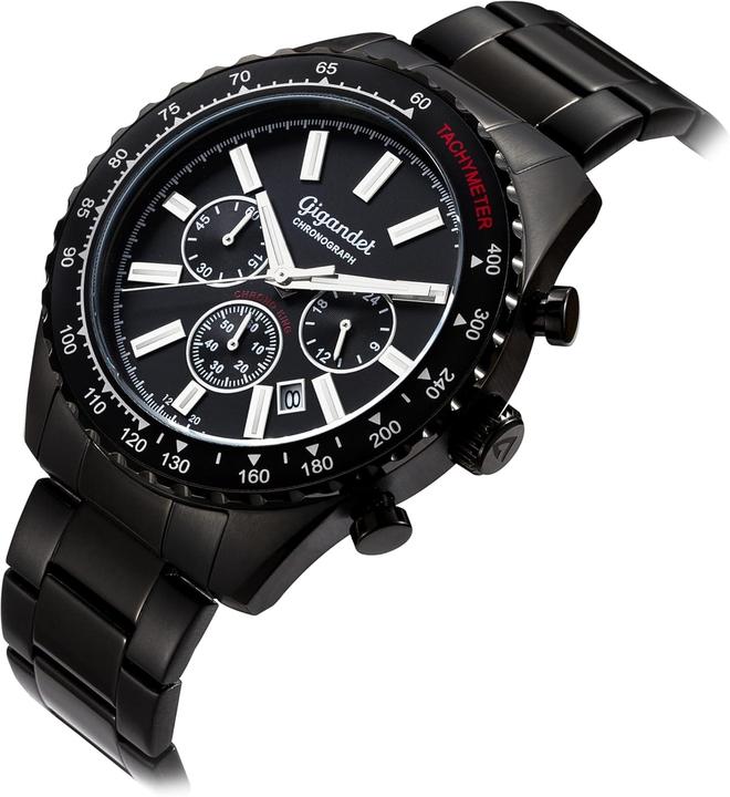 Actual product image Gigandet Analog Chronograph Watch with Tachymeter and 100m Water Resistance (Analogue wristwatch, Chronograph, Sports watch)