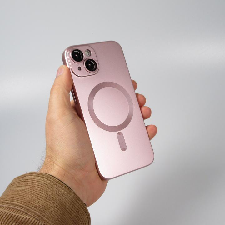 Immagine prodotto PhoneLook Cover in gomma morbida con vetro di protezione della fotocamera MagSafe (Apple iPhone 15)