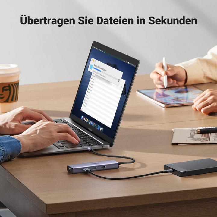 Image du produit Ugreen CM512 (USB-C, 6 Ports)