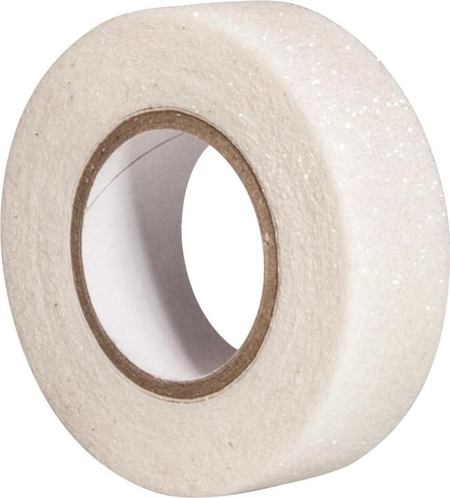 Rayher Nastro glitterato, bianco, 5 m