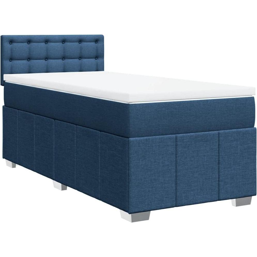 Thumbnail - VidaXL, Bett, Bo x springbett mit Matratze 90 x 200 cm Stoff (90 x 200 cm)