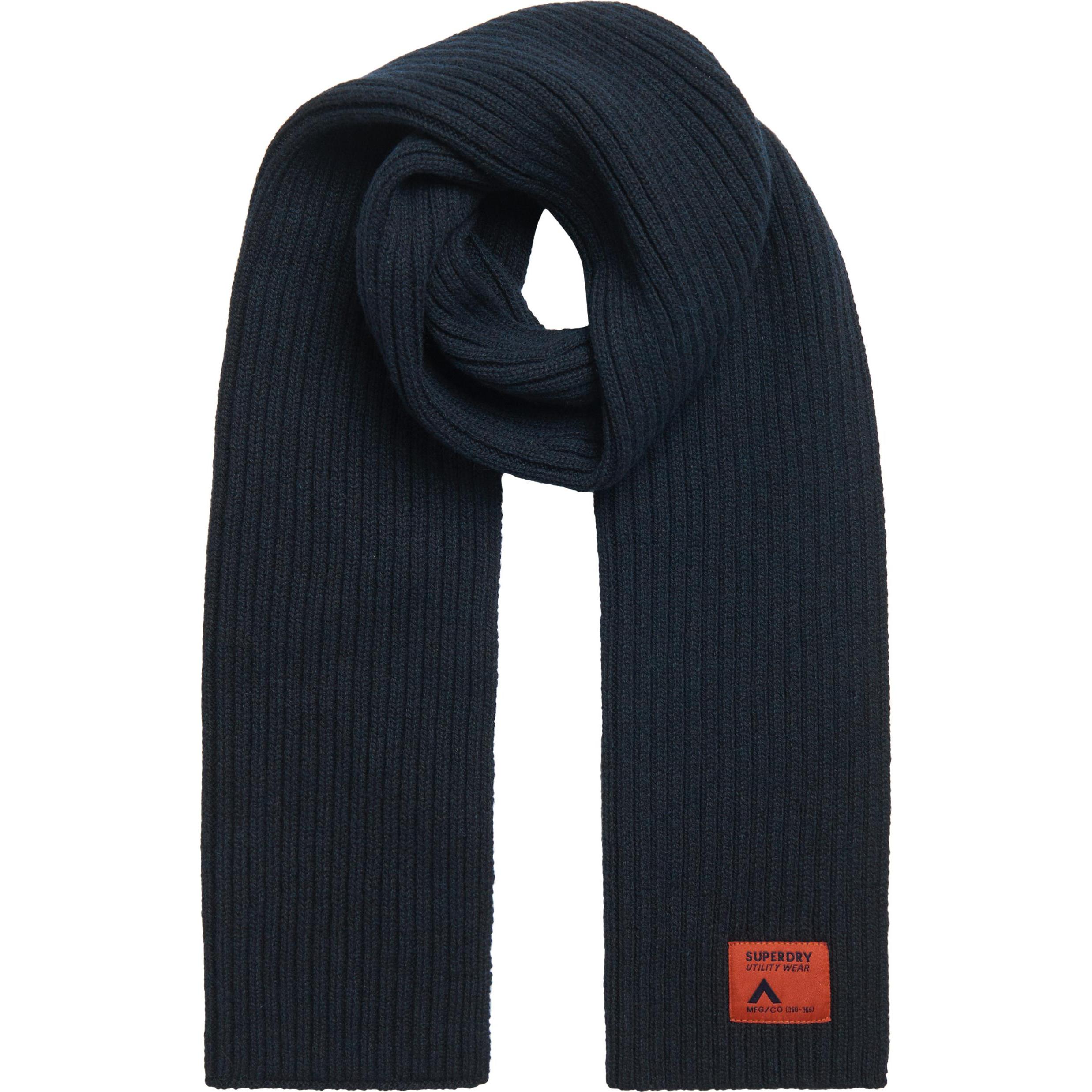 Superdry, Damen, Schal, gestrickter schal kind workwear, Blau