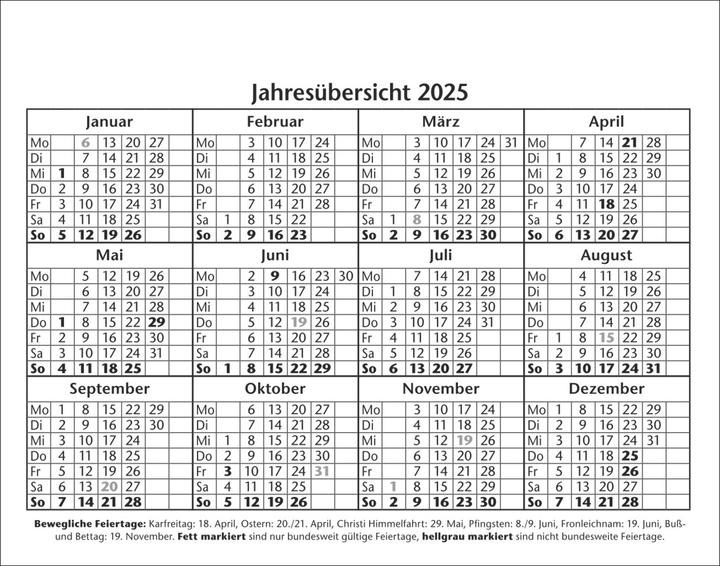 Nutritional values and ingredients Heye Loriot daily tear-off calendar 2025 (14 x 11 cm, Hardcover, German)