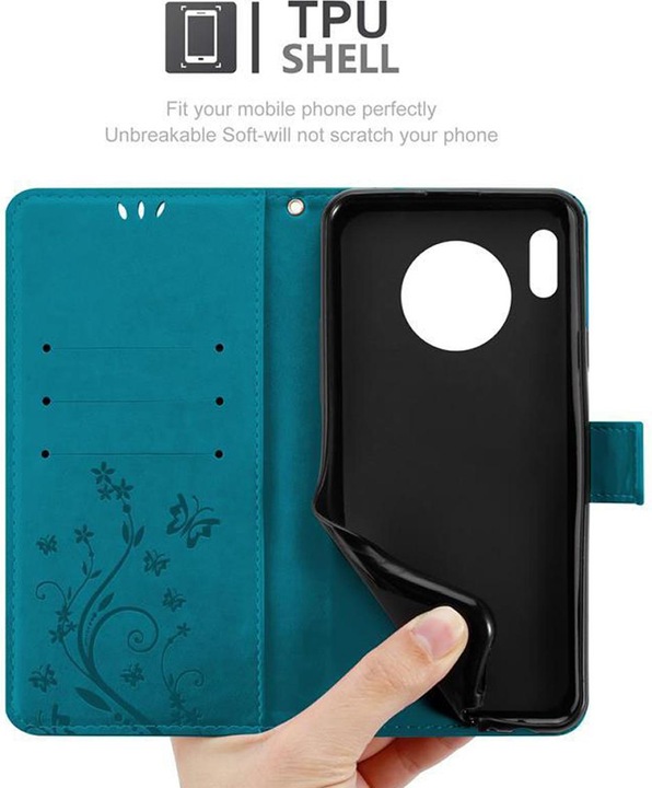 Actual product image Cadorabo Flower Book Cover (Mate 30)