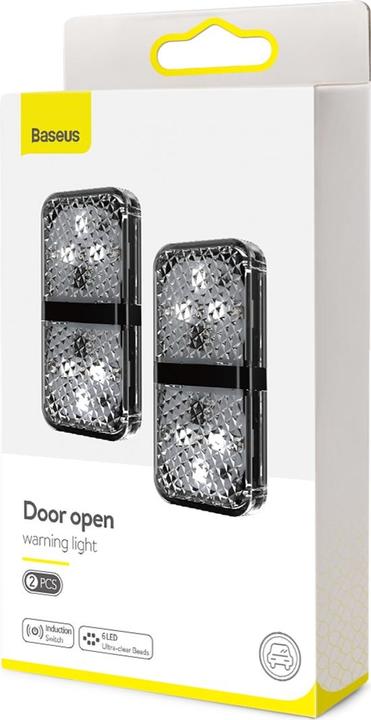Actual product image Baseus Door open warning light2pcs/packBlack