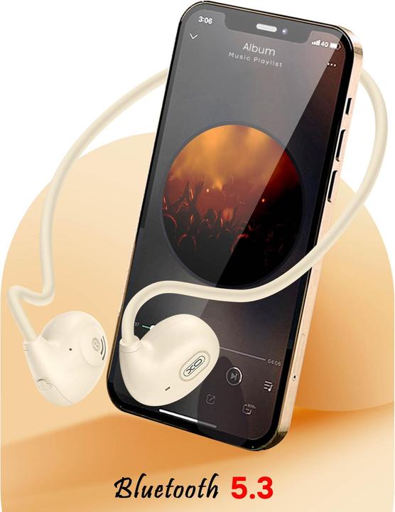 Image du produit xO Ecouteurs Bluetooth BS34 avec conduction osseuse beige (14 h, Sans fil)