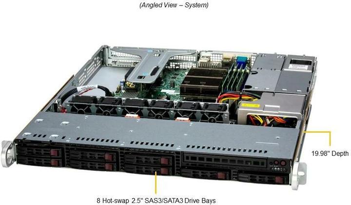 Immagine prodotto Supermicro Barebone UP SuperServer 1U Single Socket 1700 SYS-111R-M