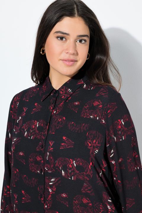 Actual product image Ulla Popken Longbluse, Taschen, A-Linie, Hemdkragen, Langarm (46, 48)