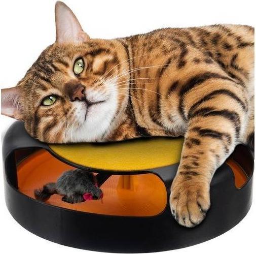 Actual product image Purlov A toy for a cat - a wheel with a mouse (Catmint toy)