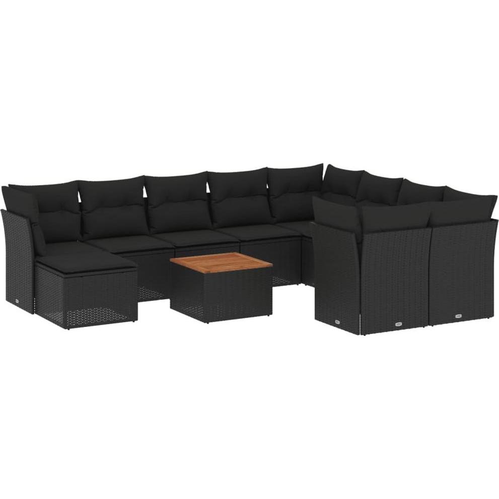 VidaXL, Gartenlounge, 10-tlg. Garten-Lounge-Set mit Kissen