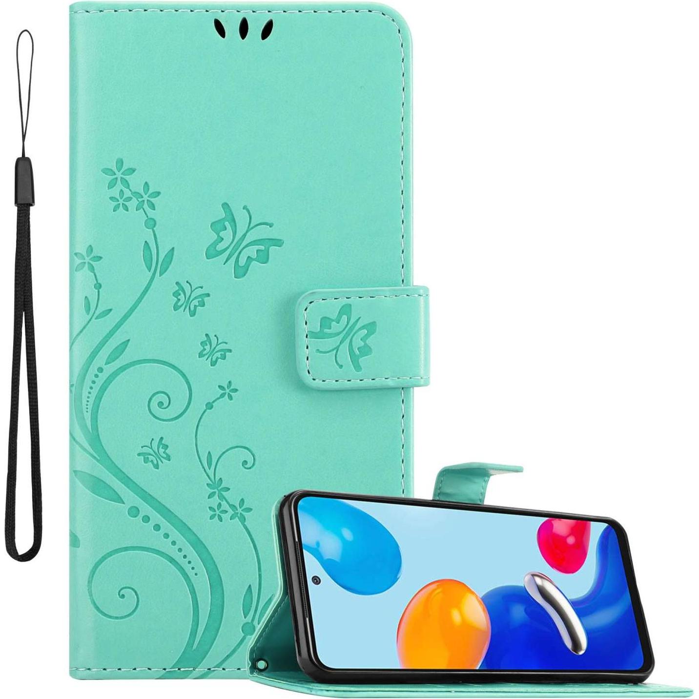 Cadorabo Hülle für Xiaomi RedMi NOTE 11 4G / 11S 4G mit Blumen Muster (Xiaomi Redmi Note 11, Xiaomi Redmi Note 11S), Sma...